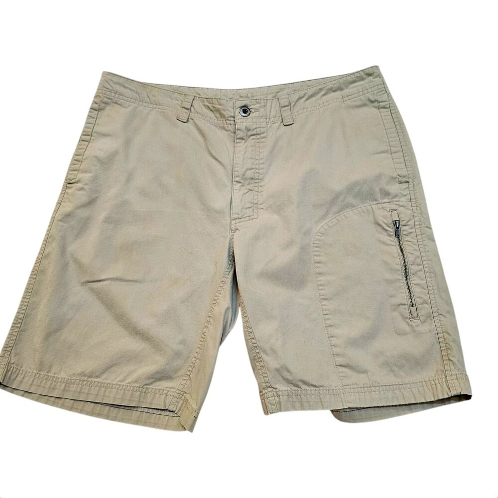 Patagonia Men's Organic Cotton Flat Front All-Wear Khaki Utility Shorts 36"
